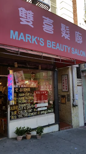 Outside Mark's Beauty Salon